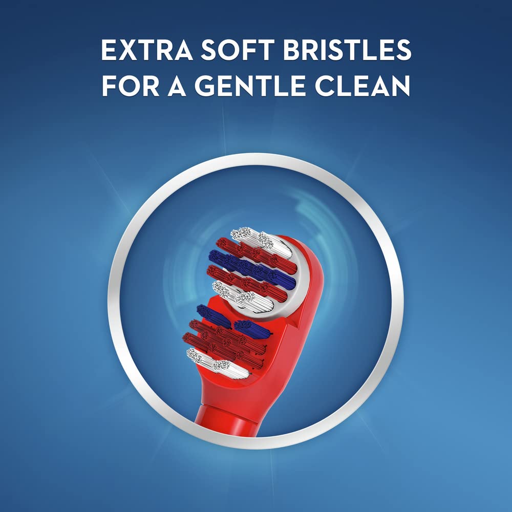 Oral-B Kids Electric Toothbrush, Christmas Gifts For Kids, 1 Toothbrush Head, Battery Powered, Extra Soft Bristles For Gentle Cleaning, For Ages 3+